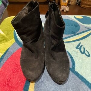 rag & bone Black Suede Ankle Booties